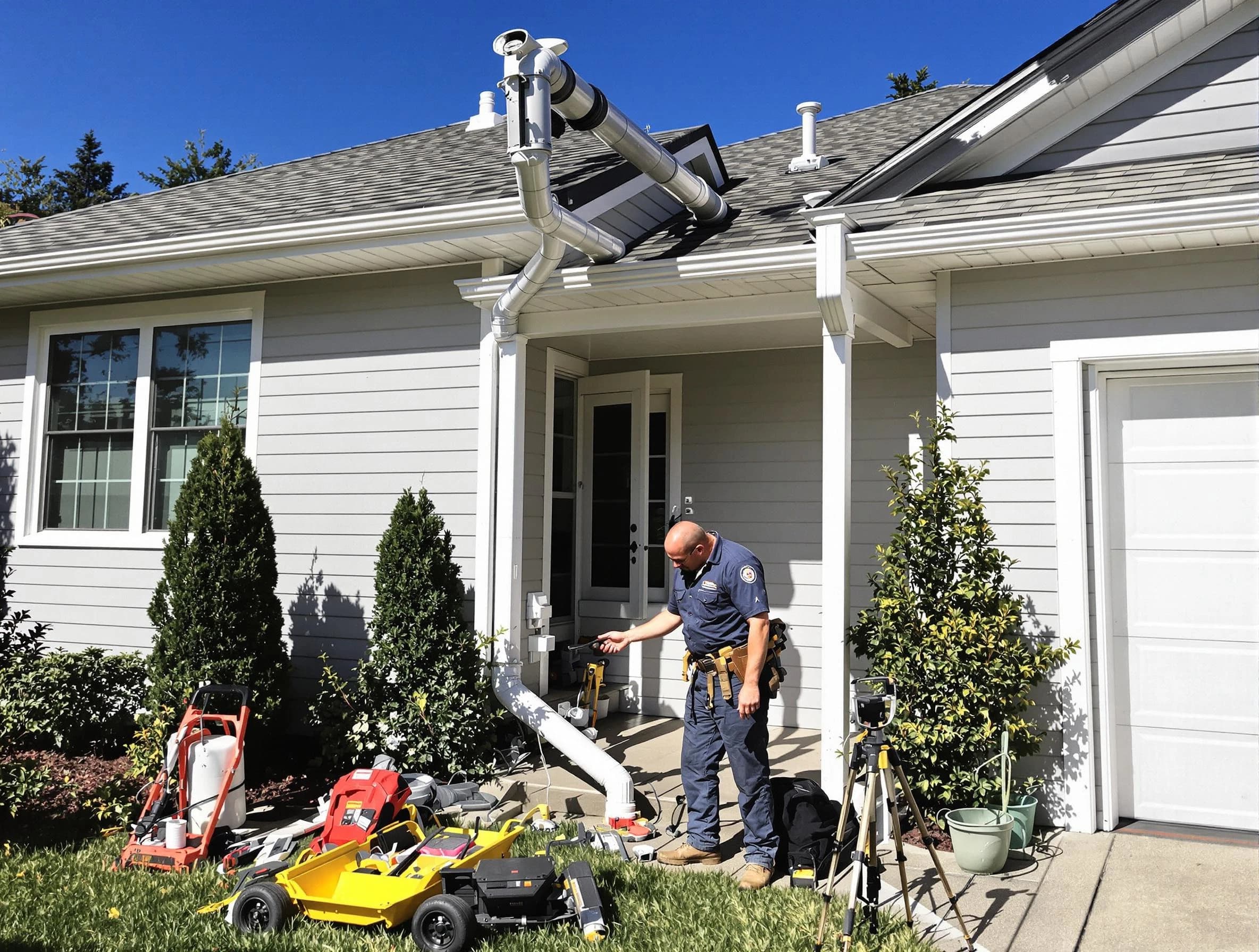 Downspout Repair in Westlake